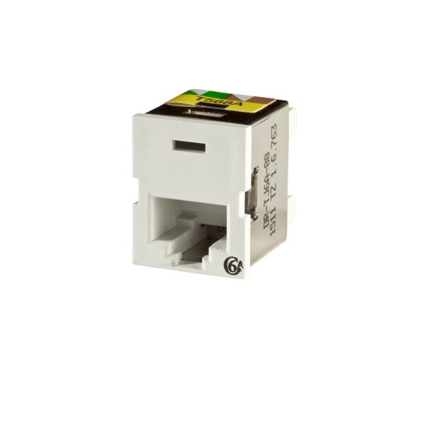 Ortronics 1-PORT MOD JACK 110 8W8P UTP, T568A/B CAT6A IP10 CLARITY10G TJ6A-88